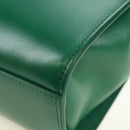 BOTTEGA VENETA Shoulder Bag Leather Green Silver Auth bs35500V-13