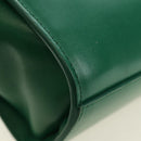 BOTTEGA VENETA Shoulder Bag Leather Green Silver Auth bs35500V-14
