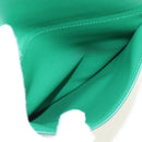 BOTTEGA VENETA Shoulder Bag Leather Green Silver Auth bs35500V-18