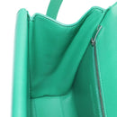 BOTTEGA VENETA Shoulder Bag Leather Green Silver Auth bs35500V-22