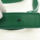 BOTTEGA VENETA Shoulder Bag Leather Green Silver Auth bs35500V-8