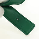 BOTTEGA VENETA Shoulder Bag Leather Green Silver Auth bs35500V-9