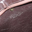 Christian Dior Trotter Canvas Shoulder Bag Brown Gold Auth bs35501-16
