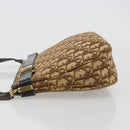 Christian Dior Trotter Canvas Shoulder Bag Brown Gold Auth bs35501-5