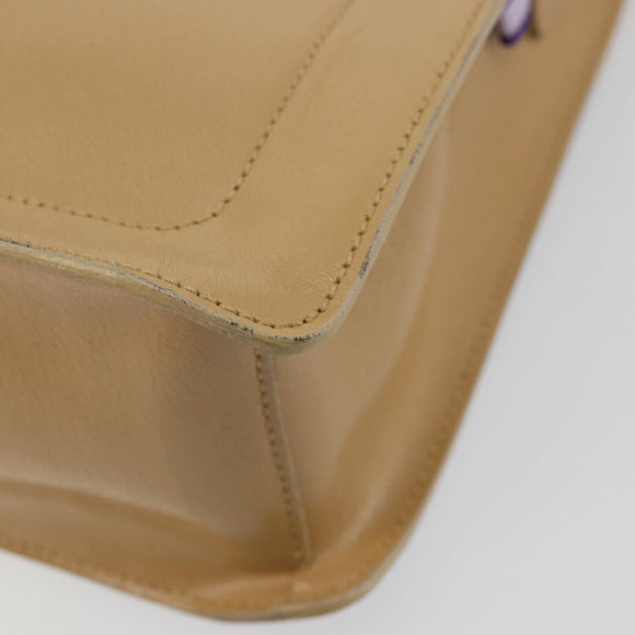 Miu Miu Shoulder Bag Leather Purple Auth bs35504