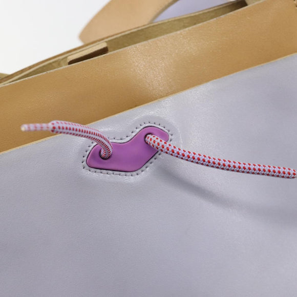 Miu Miu Shoulder Bag Leather Purple Auth bs35504