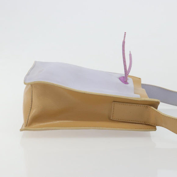 Miu Miu Shoulder Bag Leather Purple Auth bs35504