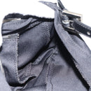FENDI Mamma Baguette Shoulder Bag Cotton Jersey Black Silver Auth bs35506-19