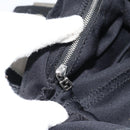 FENDI Mamma Baguette Shoulder Bag Cotton Jersey Black Silver Auth bs35506-20