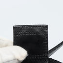 FENDI Mamma Baguette Shoulder Bag Cotton Jersey Black Silver Auth bs35506-12