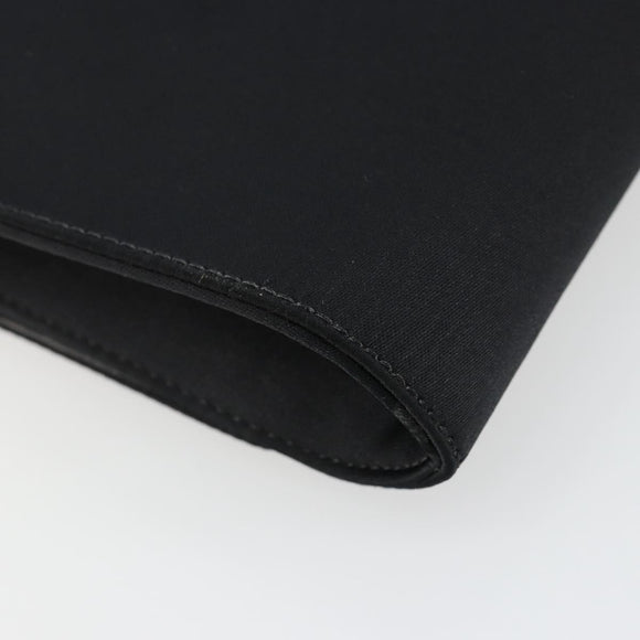 GIVENCHY Shoulder Bag Canvas Black Gold Auth bs35507
