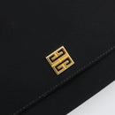 GIVENCHY Shoulder Bag Canvas Black Gold Auth bs35507-17