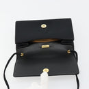 GIVENCHY Shoulder Bag Canvas Black Gold Auth bs35507-10