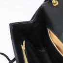 GIVENCHY Shoulder Bag Canvas Black Gold Auth bs35507-20