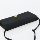 GIVENCHY Shoulder Bag Canvas Black Gold Auth bs35507-6