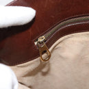 BOTTEGA VENETA INTRECCIATO Shoulder Bag Leather Brown Gold Auth bs35508-18