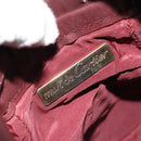 CARTIER Must Line Purse Shoulder Bag Leather Bordeaux Gold Auth bs35510-16