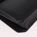 Salvatore Ferragamo Shoulder Bag Leather Black Silver Auth bs35511-9