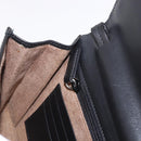 Salvatore Ferragamo Shoulder Bag Leather Black Silver Auth bs35511-21