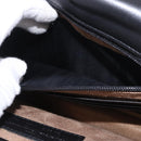 Salvatore Ferragamo Shoulder Bag Leather Black Silver Auth bs35511-22