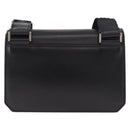 Salvatore Ferragamo Shoulder Bag Leather Black Silver Auth bs35511-2