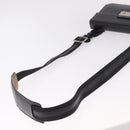 Salvatore Ferragamo Shoulder Bag Leather Black Silver Auth bs35511-7