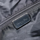 Christian Dior Trotter Canvas Shoulder Bag Black Silver Auth bs35512-15