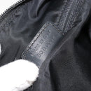Christian Dior Trotter Canvas Shoulder Bag Black Silver Auth bs35512-21