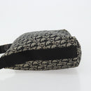 Christian Dior Trotter Canvas Shoulder Bag Black Silver Auth bs35512-5