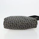 Christian Dior Trotter Canvas Shoulder Bag Black Silver Auth bs35512-9
