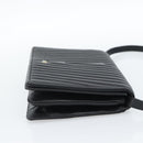 VALENTINO Shoulder Bag Leather Black Gold Auth bs35515-4