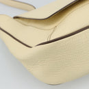 LOEWE Shoulder Bag Leather Ivory Silver Auth bs35516-11