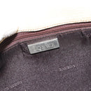 LOEWE Shoulder Bag Leather Ivory Silver Auth bs35516-16