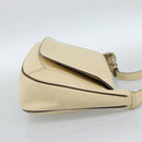 LOEWE Shoulder Bag Leather Ivory Silver Auth bs35516-5