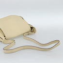 LOEWE Shoulder Bag Leather Ivory Silver Auth bs35516-7
