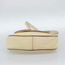 LOEWE Shoulder Bag Leather Ivory Silver Auth bs35516-9