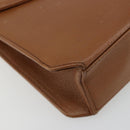 SAINT LAURENT Shoulder Bag Leather Brown Gold Auth bs35517-11