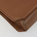 SAINT LAURENT Shoulder Bag Leather Brown Gold Auth bs35517-13