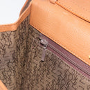 SAINT LAURENT Shoulder Bag Leather Brown Gold Auth bs35517-20