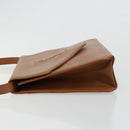 SAINT LAURENT Shoulder Bag Leather Brown Gold Auth bs35517-5