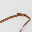 SAINT LAURENT Shoulder Bag Leather Brown Gold Auth bs35517-8