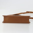 SAINT LAURENT Shoulder Bag Leather Brown Gold Auth bs35517-9