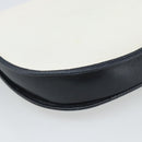 SAINT LAURENT Shoulder Bag Coated Canvas White Gold Auth bs35518-13