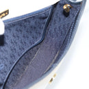SAINT LAURENT Shoulder Bag Coated Canvas White Gold Auth bs35518-18
