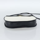 SAINT LAURENT Shoulder Bag Coated Canvas White Gold Auth bs35518-9