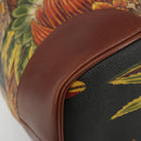Salvatore Ferragamo Purse Shoulder Bag PVC Leather Brown Gold Auth bs35519A-11