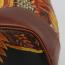 Salvatore Ferragamo Purse Shoulder Bag PVC Leather Brown Gold Auth bs35519A-12