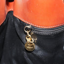 Salvatore Ferragamo Purse Shoulder Bag PVC Leather Brown Gold Auth bs35519A-21