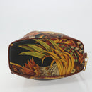 Salvatore Ferragamo Purse Shoulder Bag PVC Leather Brown Gold Auth bs35519A-9