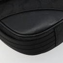 Salvatore Ferragamo Gancini Shoulder Bag Canvas Black Silver Auth bs35520-11